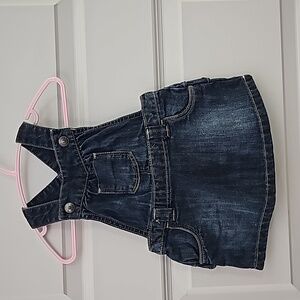 Old Navy Ruffle Butt Jean overall dress